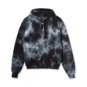 0500. Lightweight Hoodie - Black Tie Dye