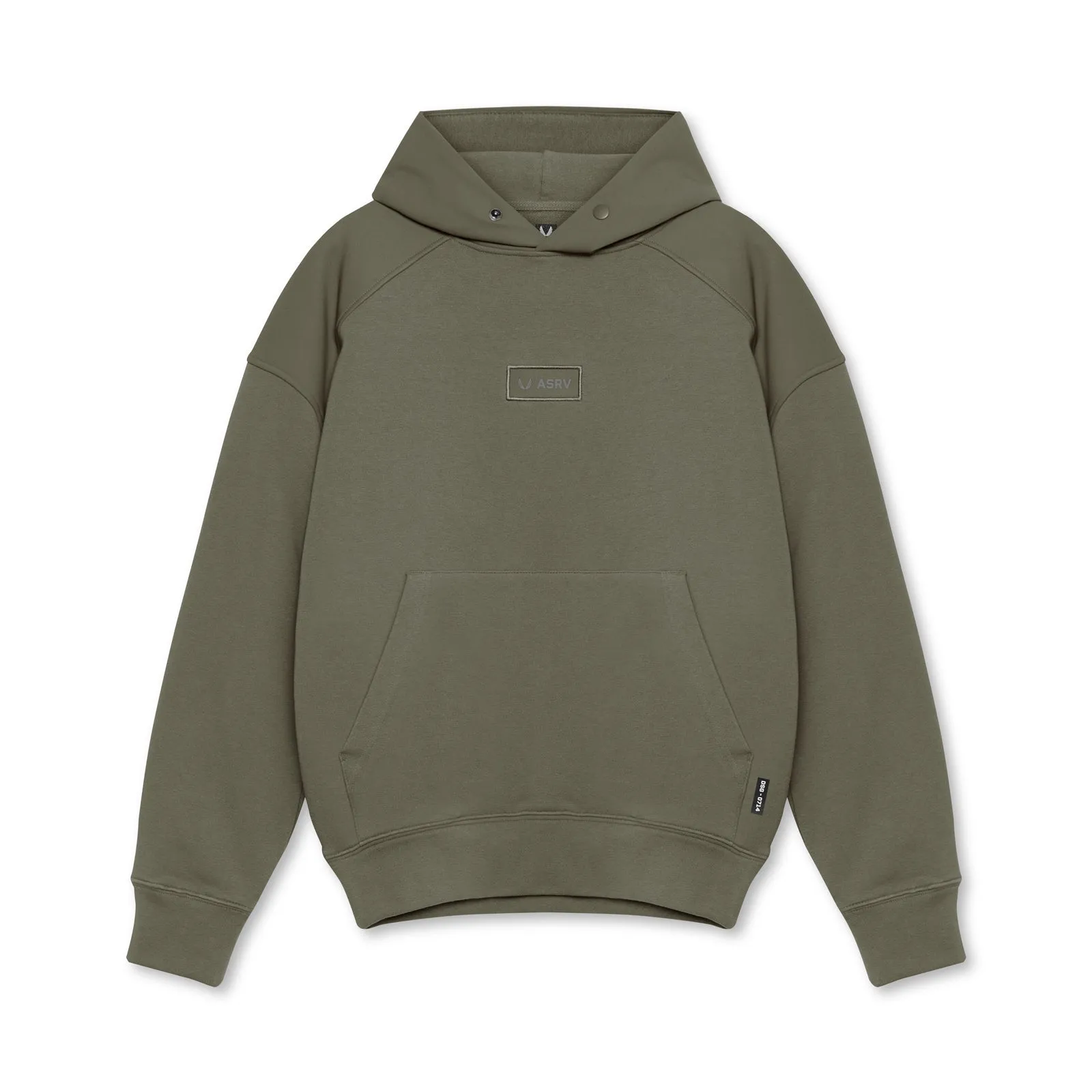 0714. Tech-Terry™ Waterproof Panel Hoodie  - Olive