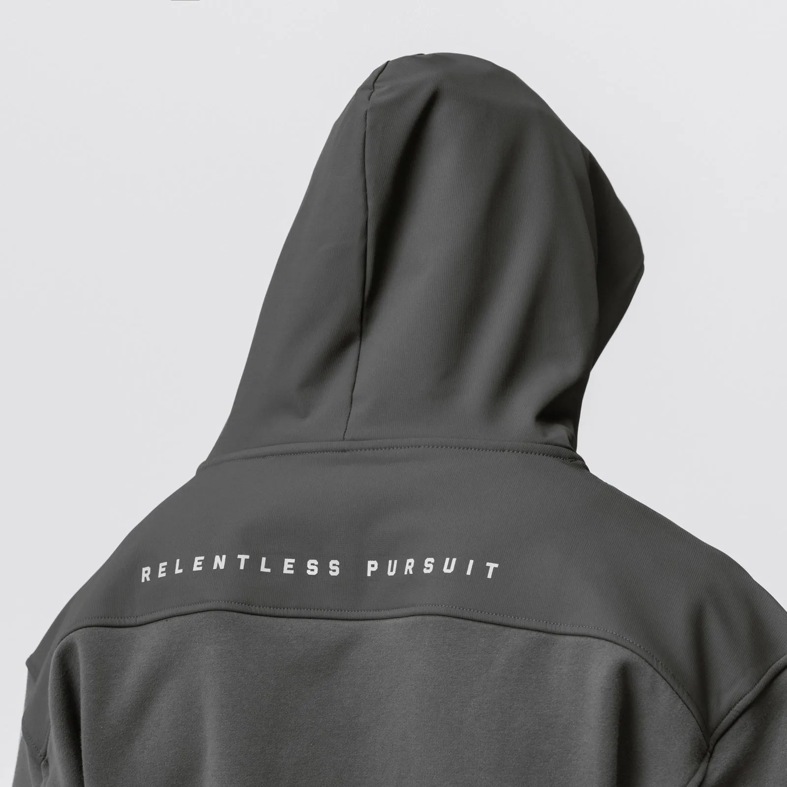 0714. Tech-Terry™ Waterproof Panel Hoodie  - Space Grey