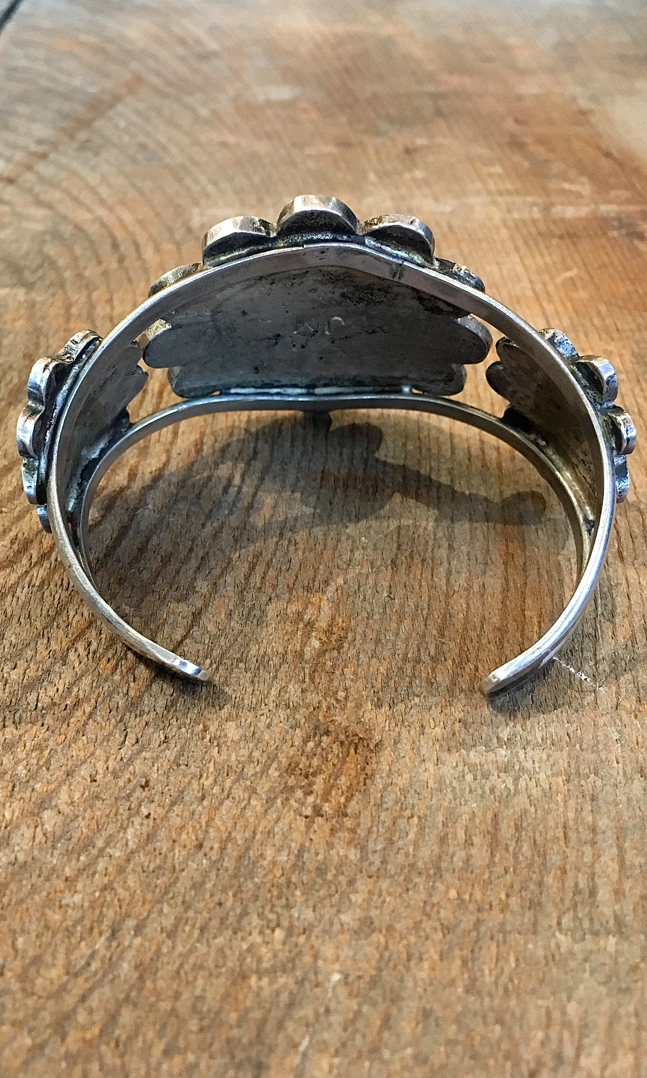 1970's Zuni Multiple Inlay Floral Bracelet