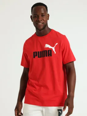2 Colour Logo Tee - Red