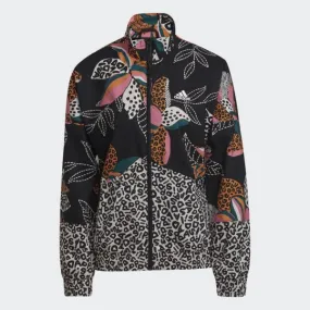 adidas - Women - Farm Print Windbreaker - Black/White