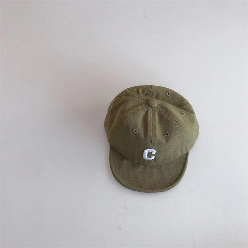 Adjustable Letter Embroidered Cap