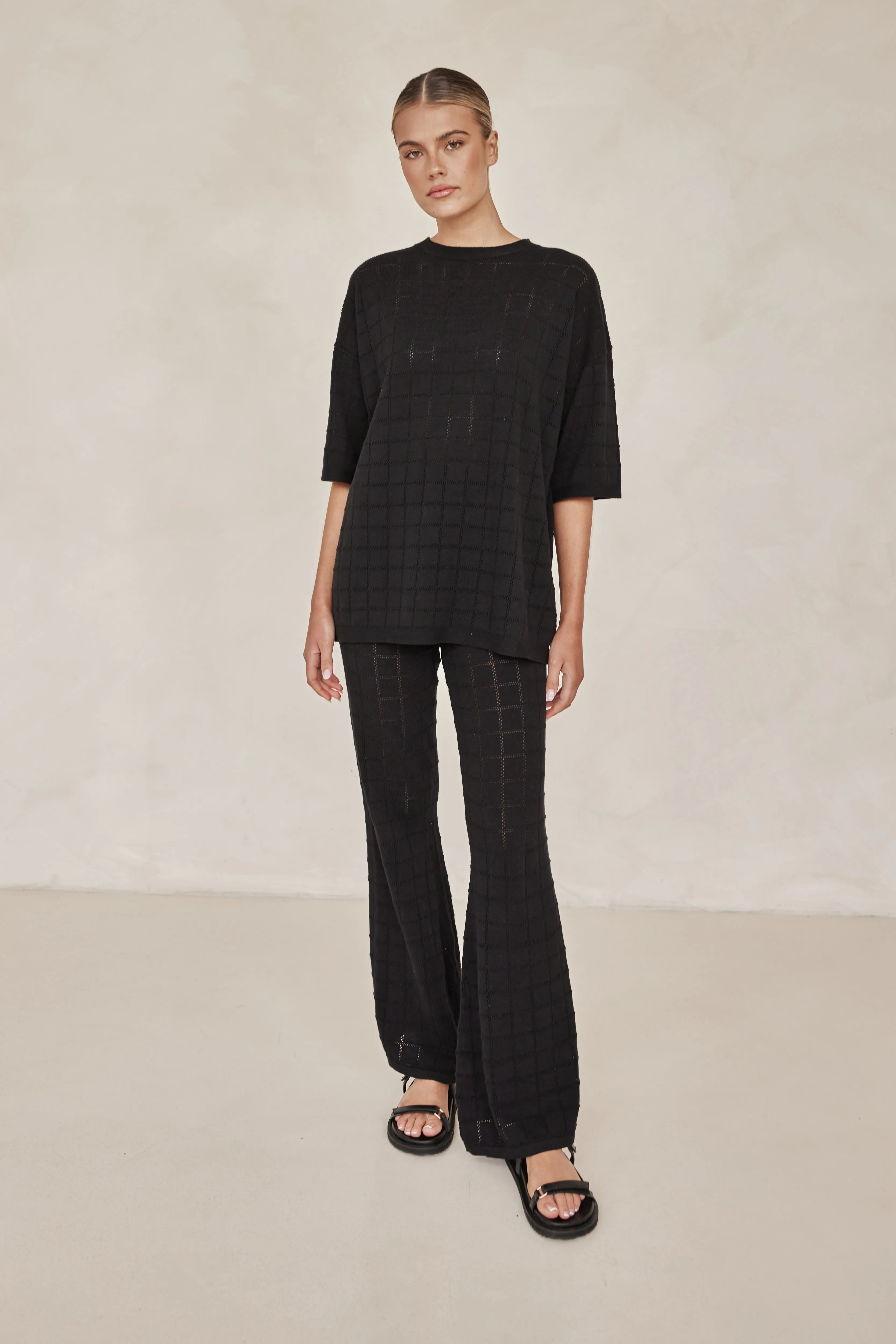 Aime Knit Top (Black)