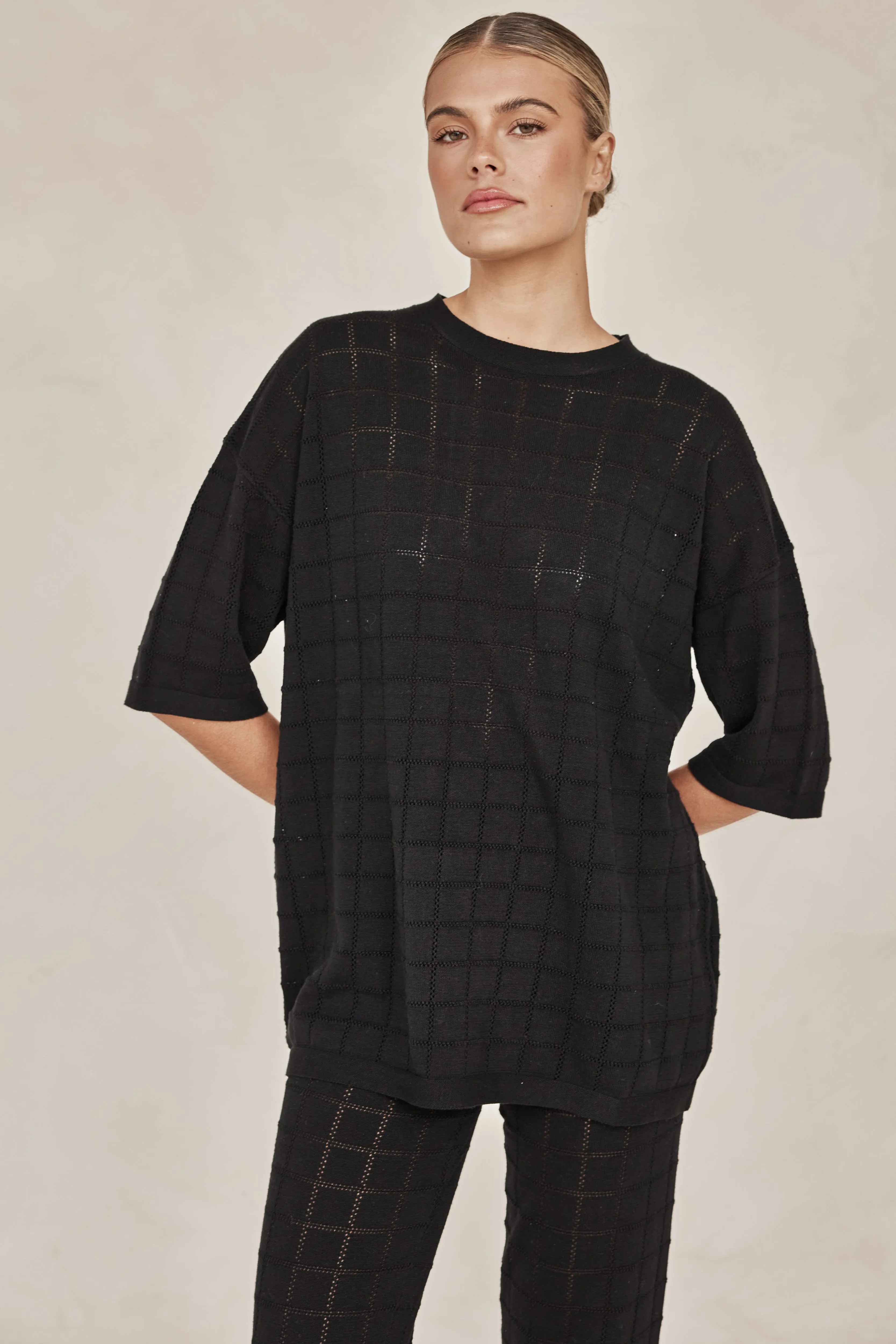 Aime Knit Top (Black)