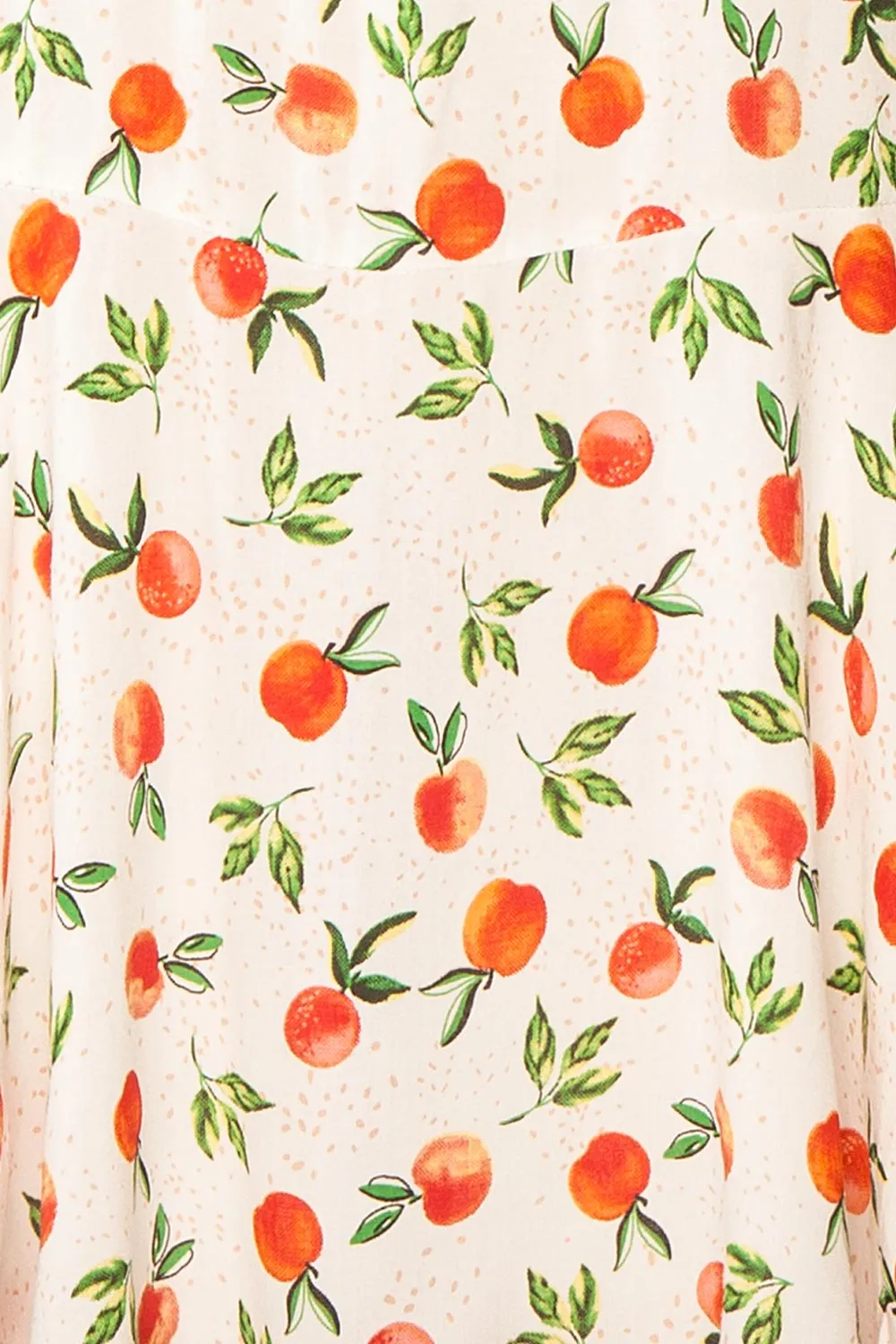 Alfie | Short Fruit Print White Dress