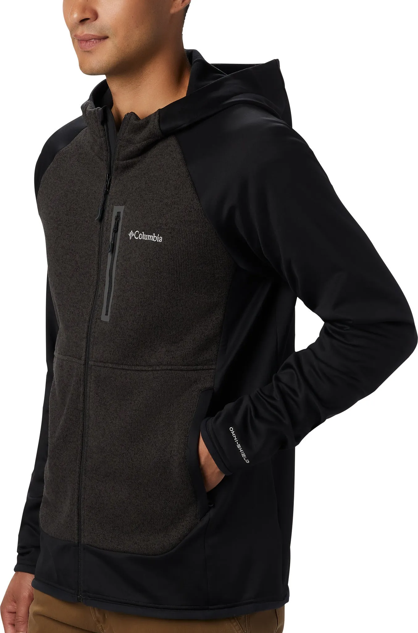 Altitude Aspect Hooded Hybrid Fleece - Men's|-|Altitude Aspect Hooded Hybrid Fleece - Homme