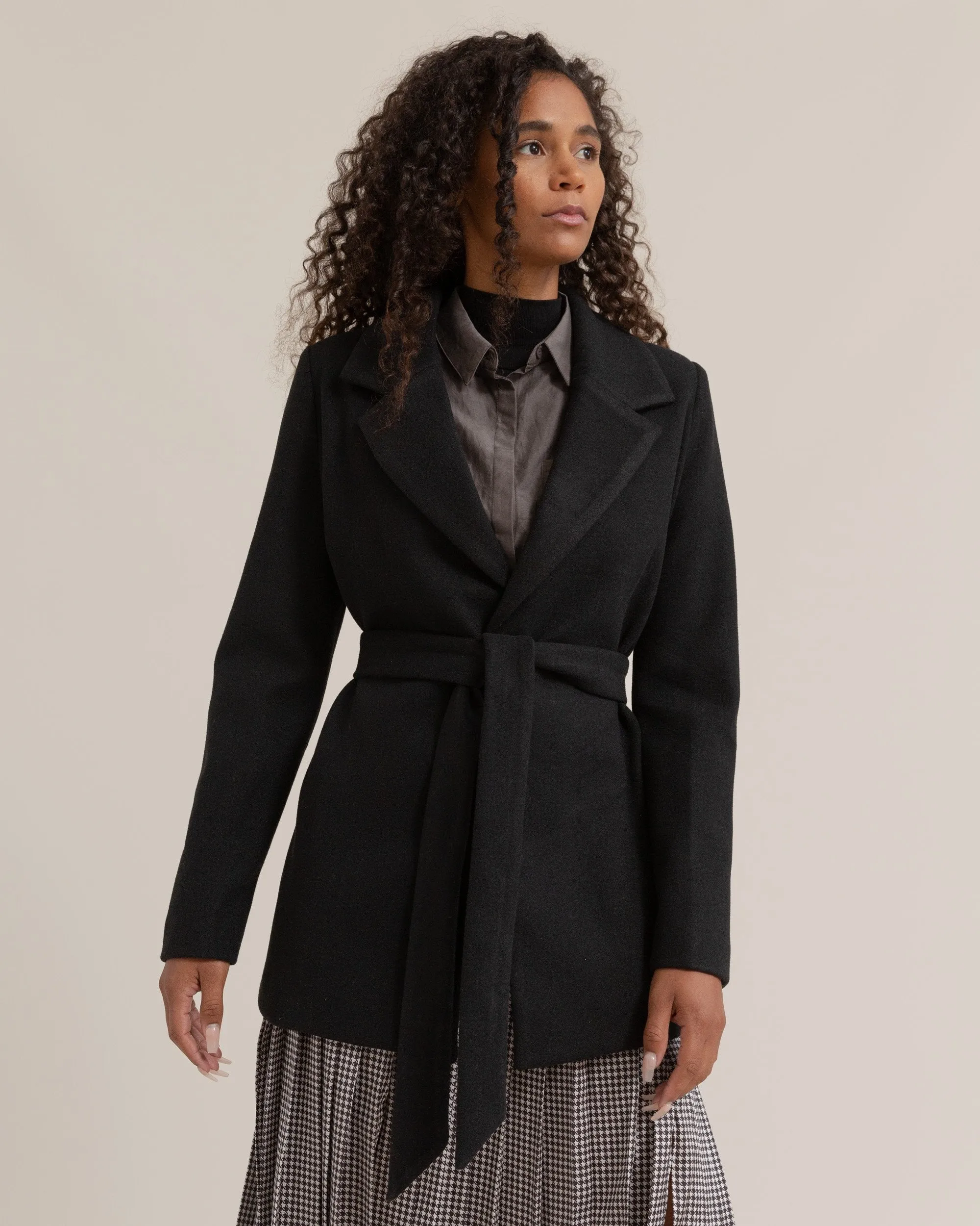 April Tie-Front Coat