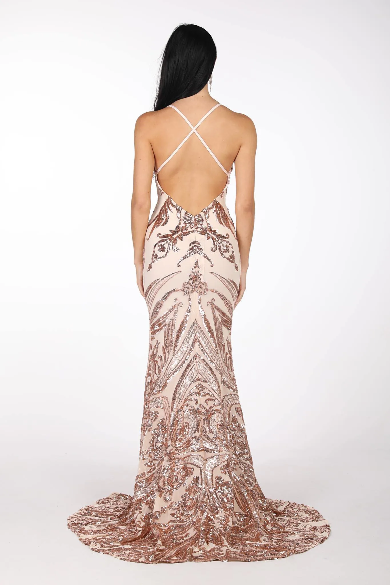 Ariella Gown - Rose Gold (S - Clearance Sale)