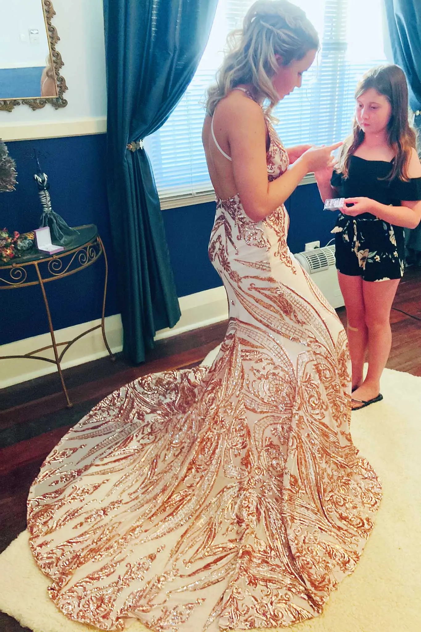 Ariella Gown - Rose Gold (S - Clearance Sale)