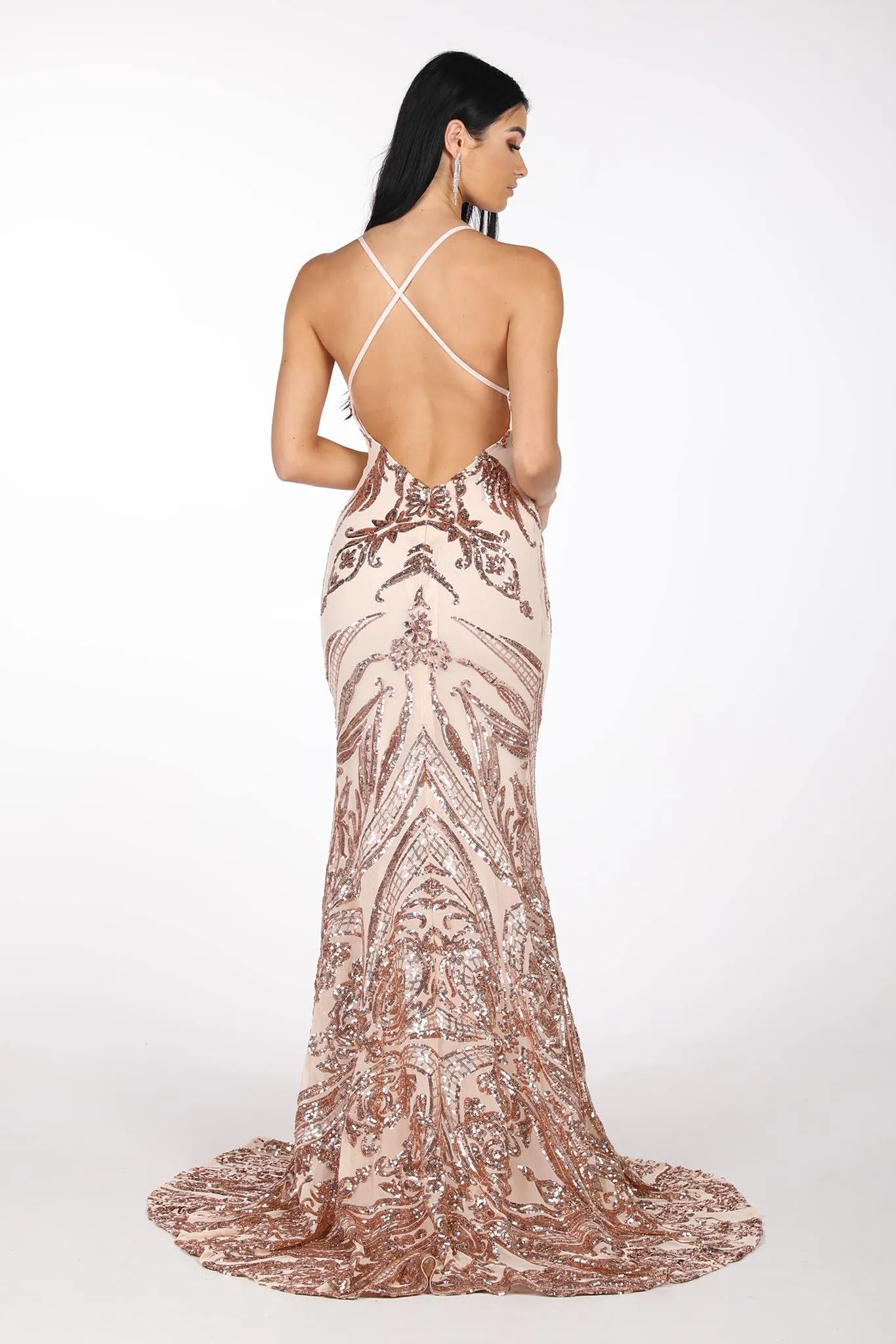 Ariella Gown - Rose Gold (S - Clearance Sale)