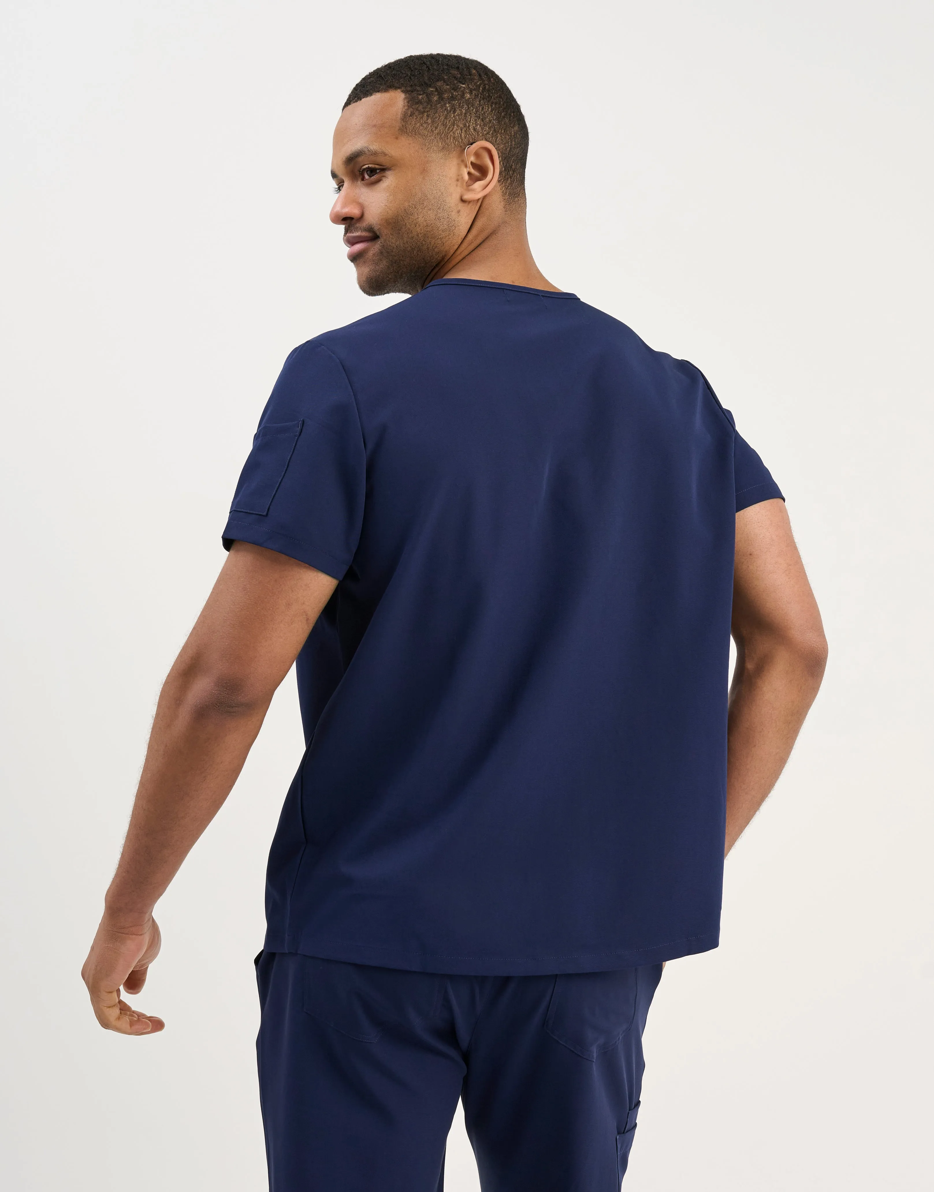 Aspire V Neck Scrub Top - True Navy