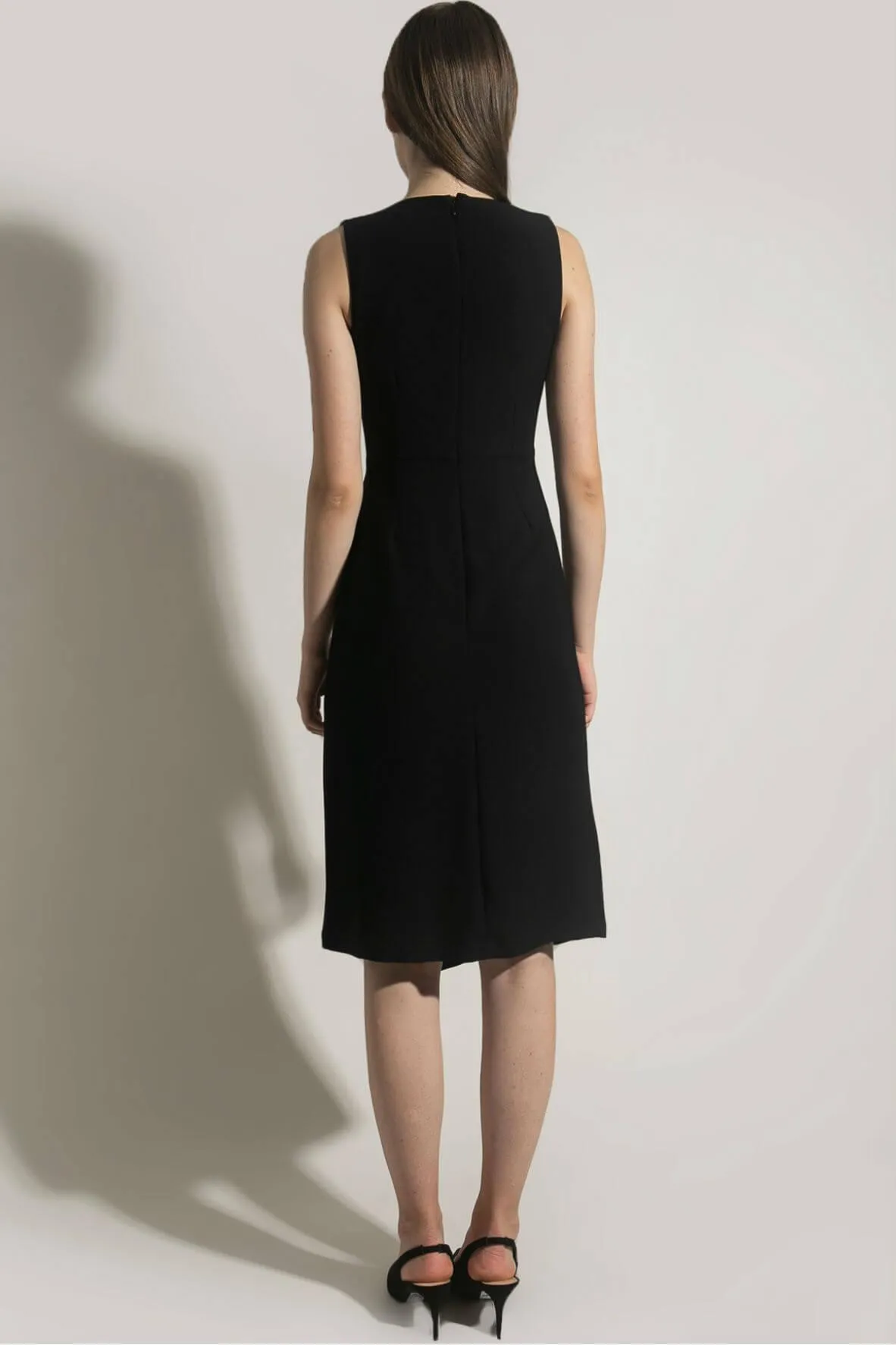 Asymmetric Button Top and Lapel Dress