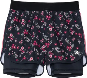 Athletic Shorts - Big Girl|-|Short de sport avec fleurs imprimé - Grande Fille