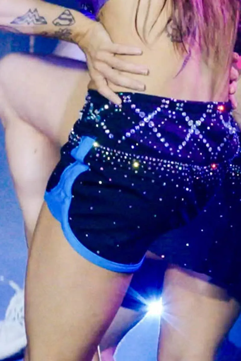 Athletic Skort in Blue Crystal Couture - Special Order