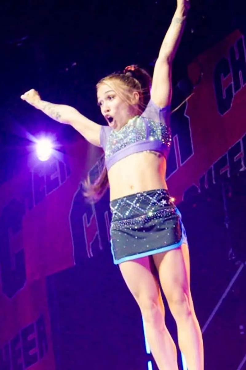 Athletic Skort in Blue Crystal Couture - Special Order