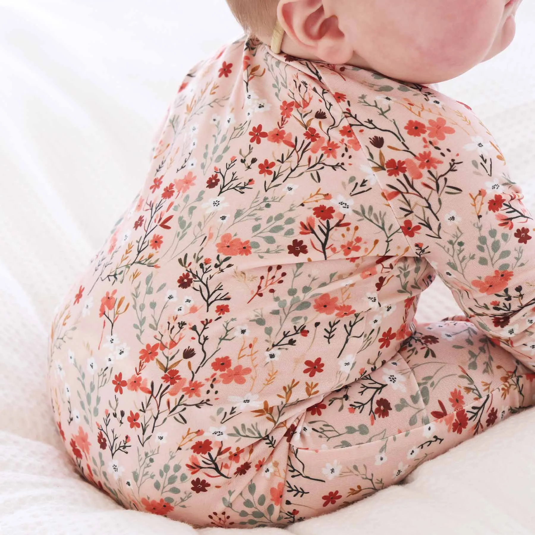 Autumn Blooms Convertible Zip Romper