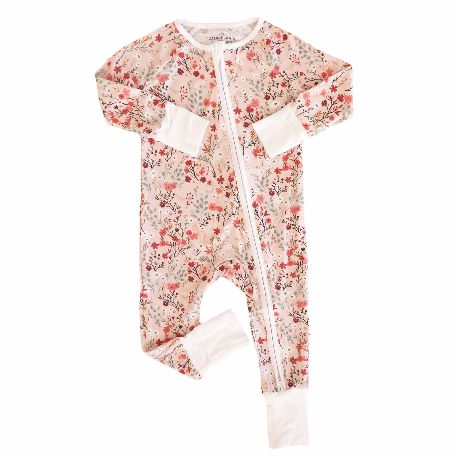 Autumn Blooms Convertible Zip Romper