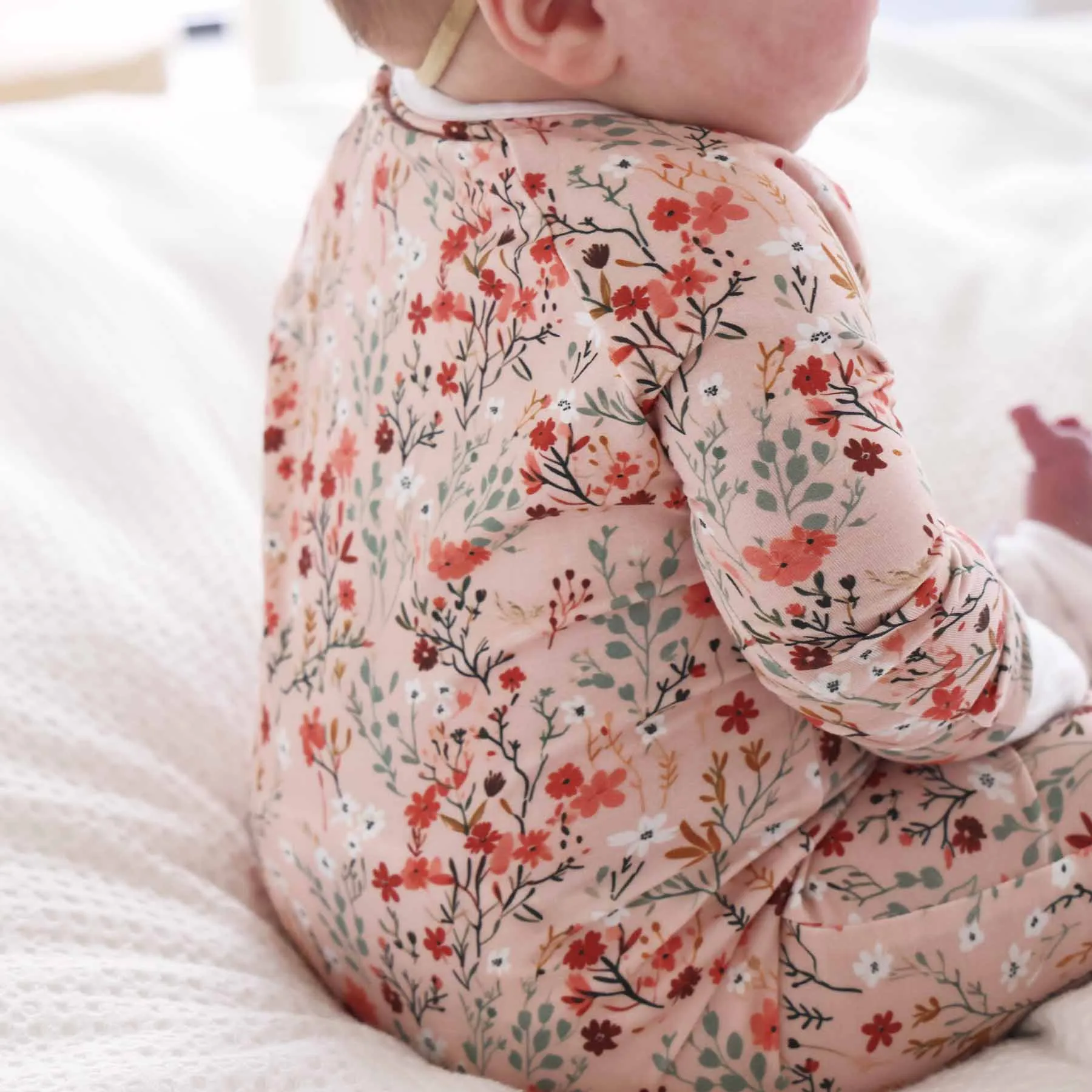 Autumn Blooms Convertible Zip Romper