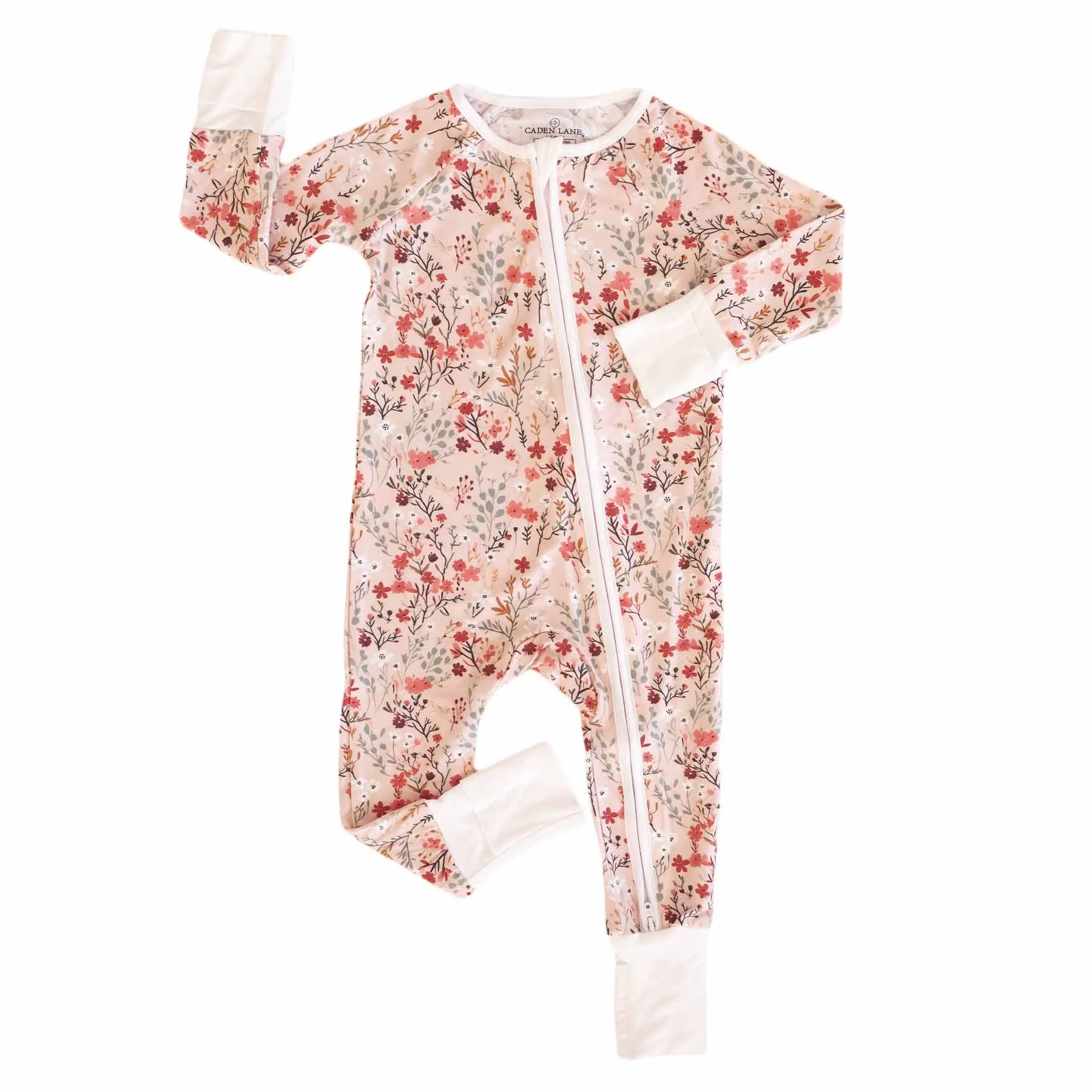 Autumn Blooms Convertible Zip Romper