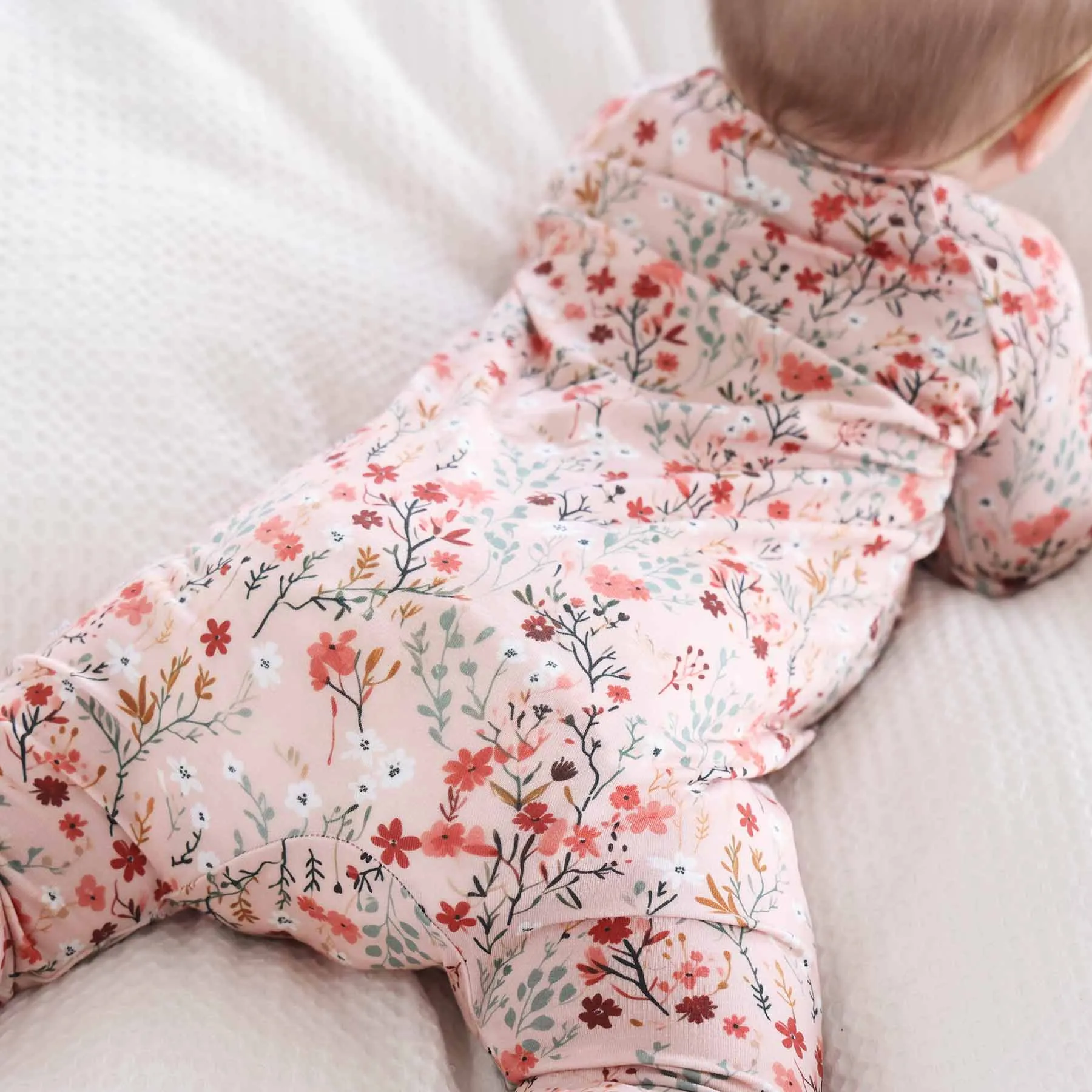 Autumn Blooms Convertible Zip Romper