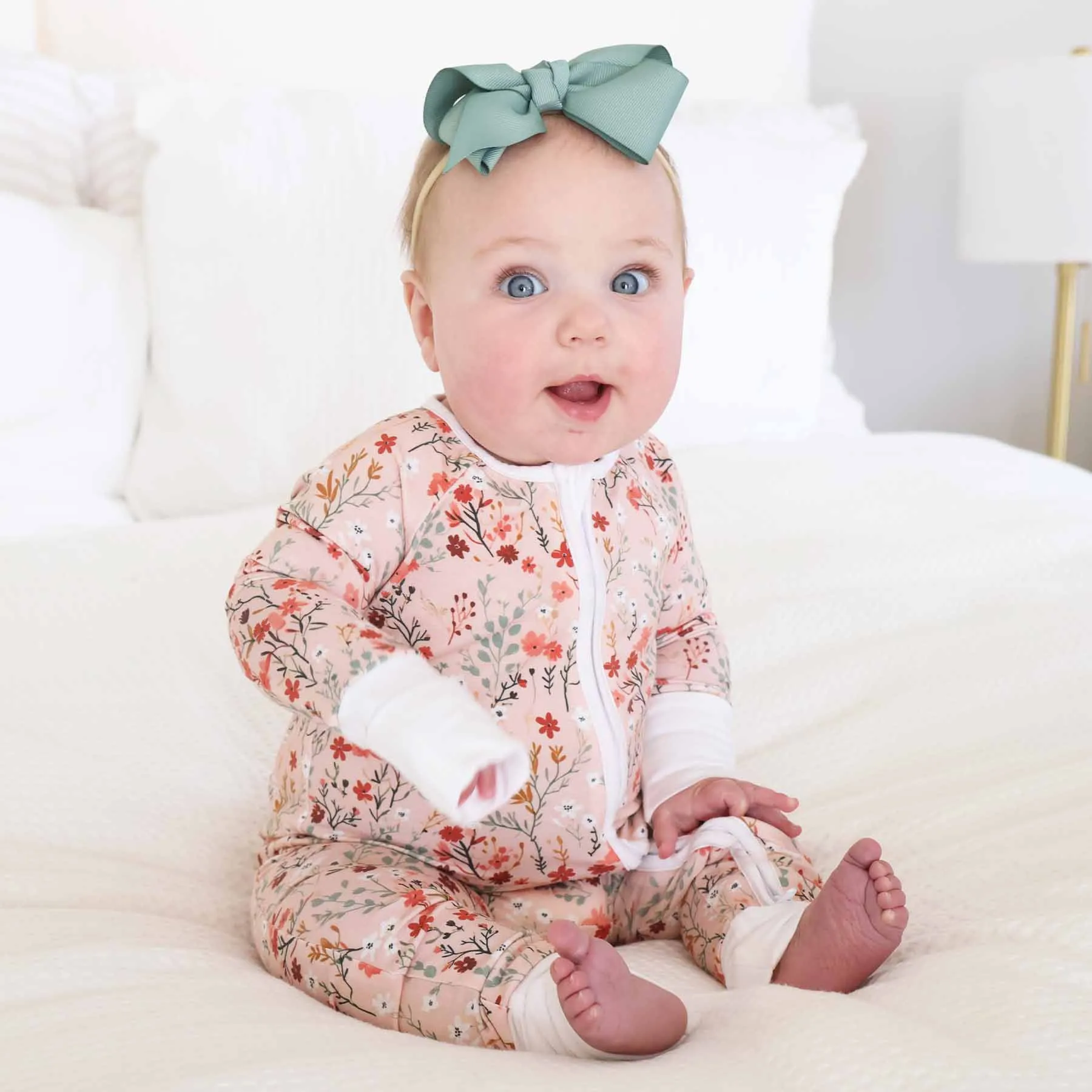 Autumn Blooms Convertible Zip Romper