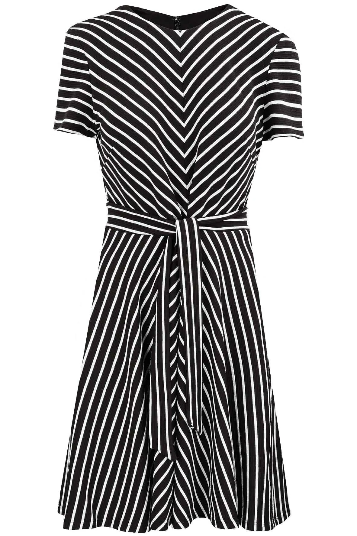 Avery Shortsleeve Tie Front Knit Dress