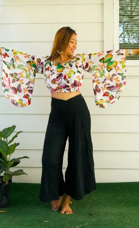 B6590- Butterfly Bell Sleeves Top