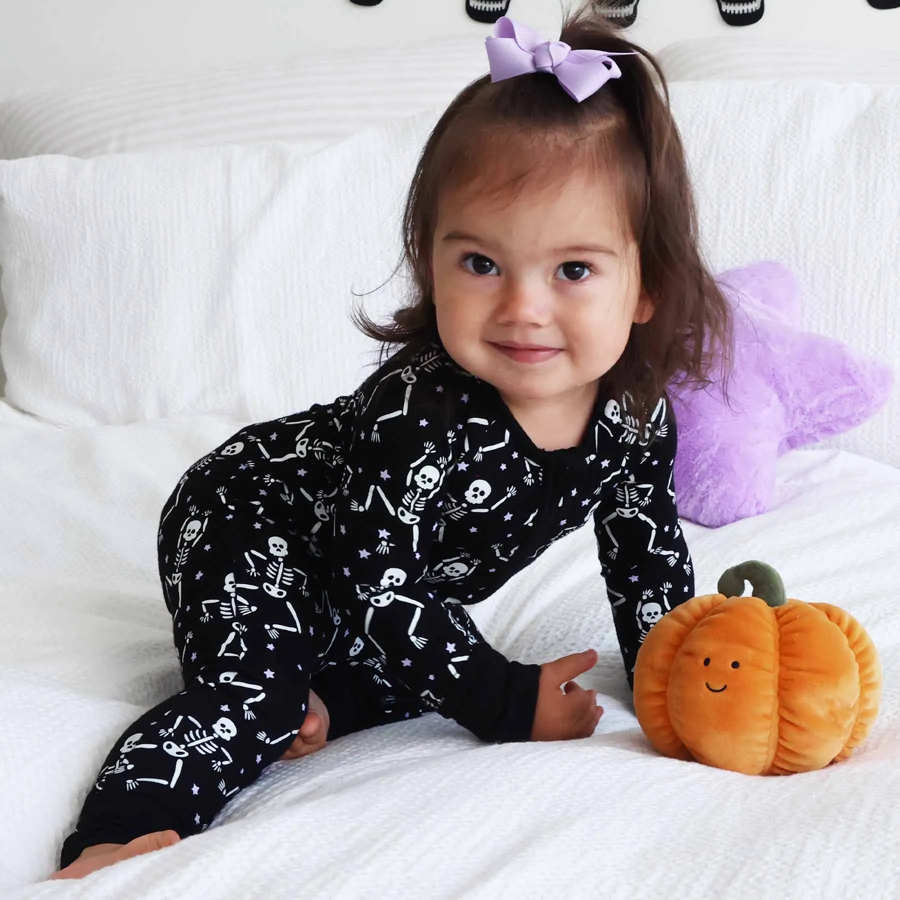 Baddie Bones Convertible Zip Romper