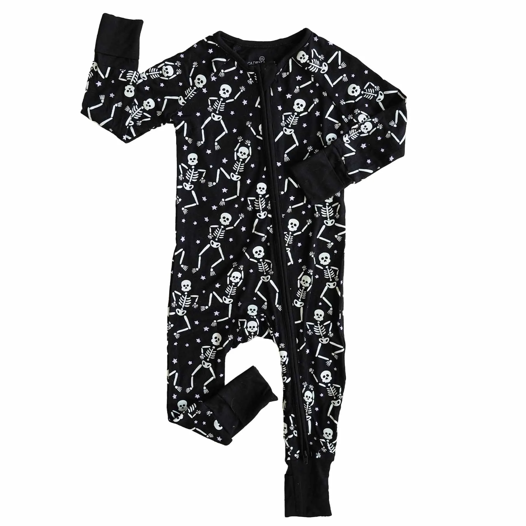 Baddie Bones Convertible Zip Romper