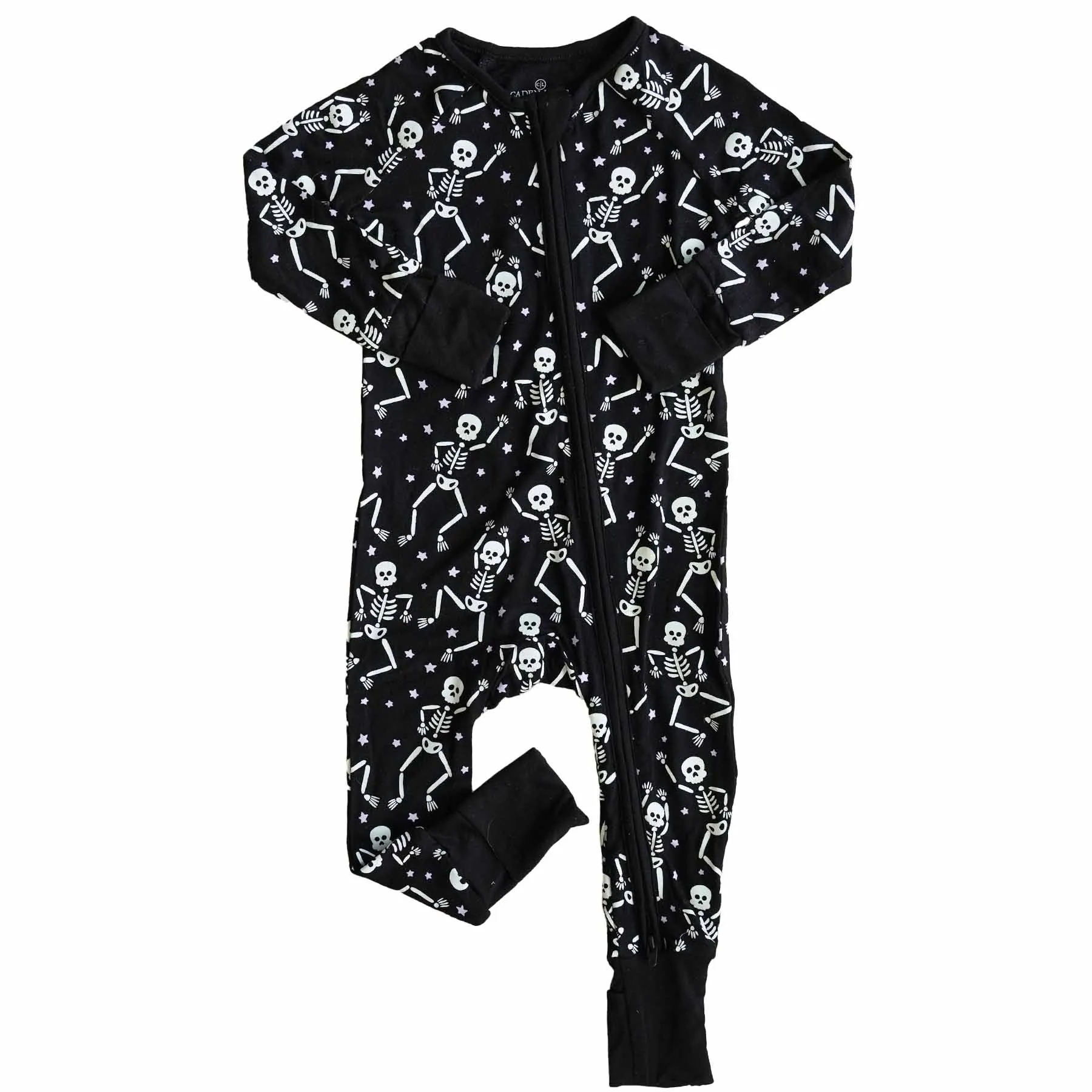Baddie Bones Convertible Zip Romper