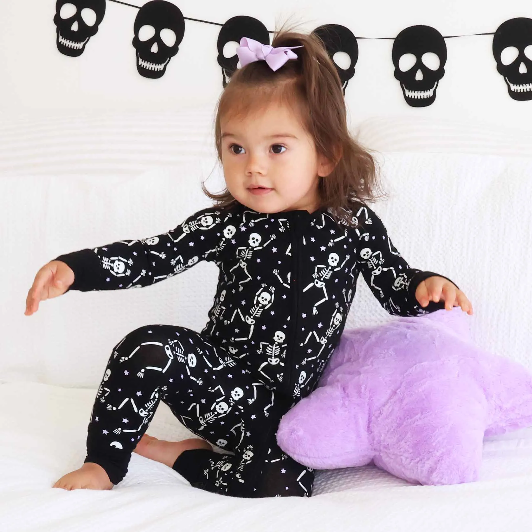 Baddie Bones Convertible Zip Romper