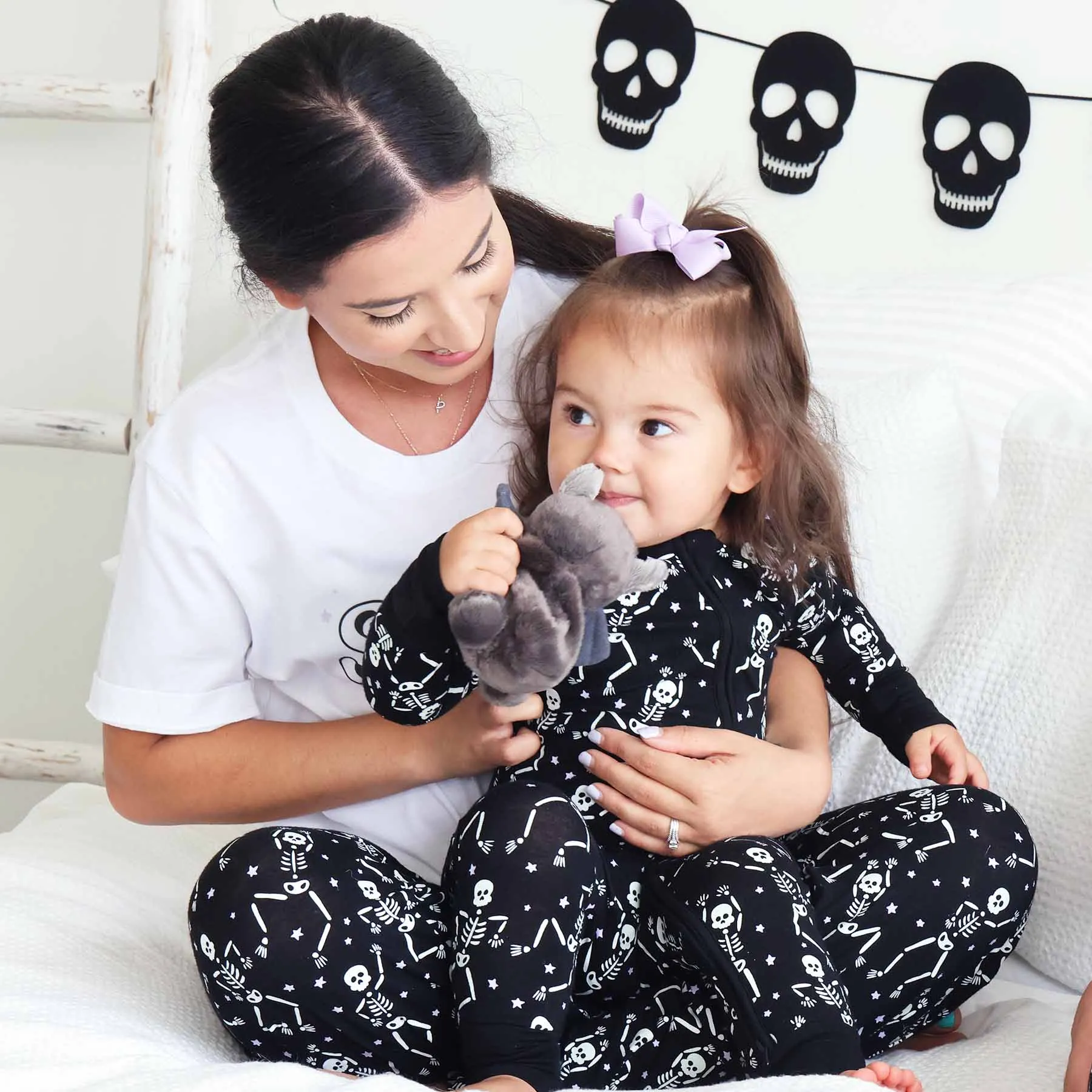 Baddie Bones Convertible Zip Romper