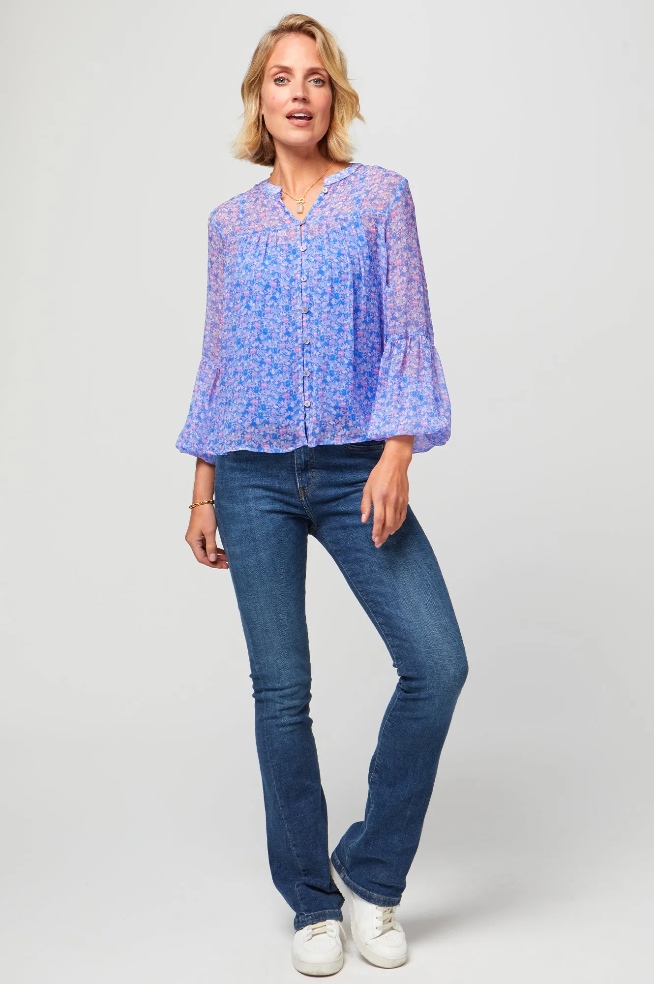 Beatrice Blouse | Meadow Bloom Blue