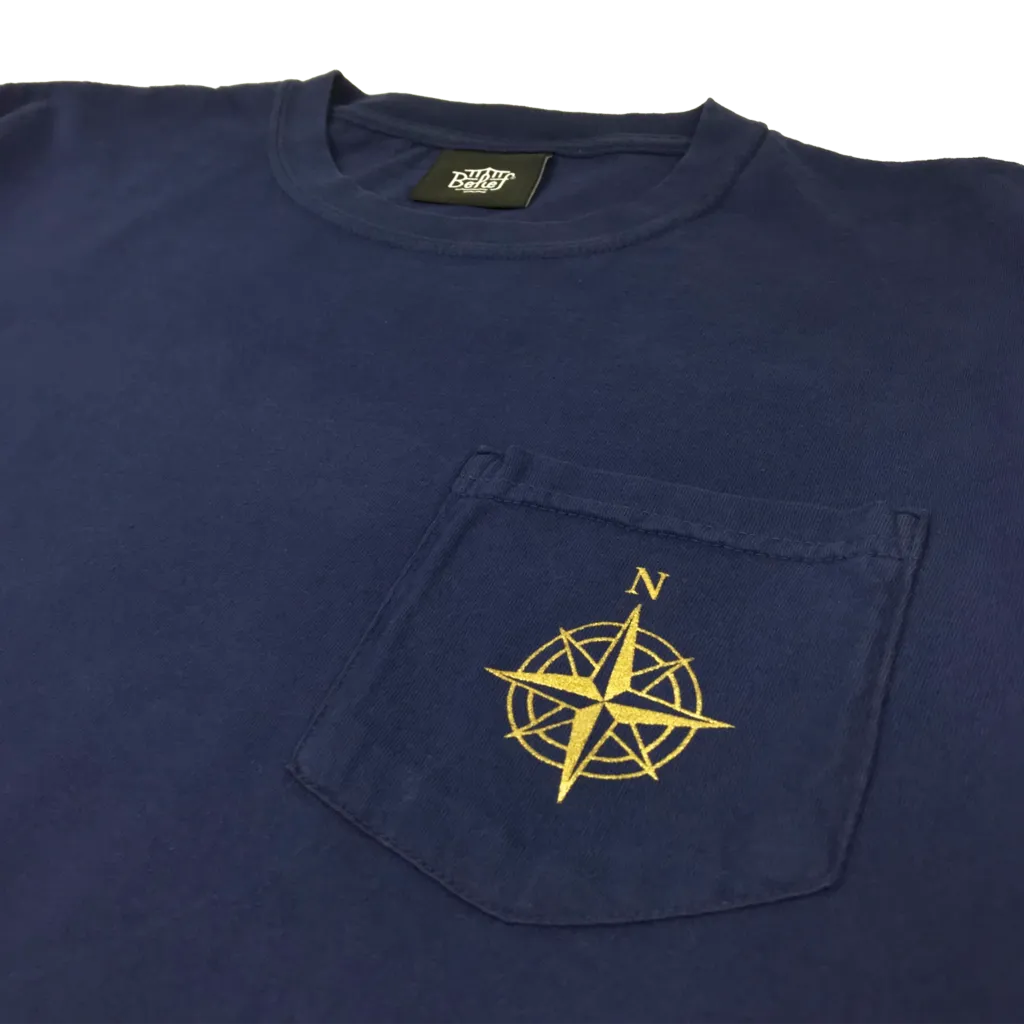 Belief NYC Compass Pocket S/S Tee Navy
