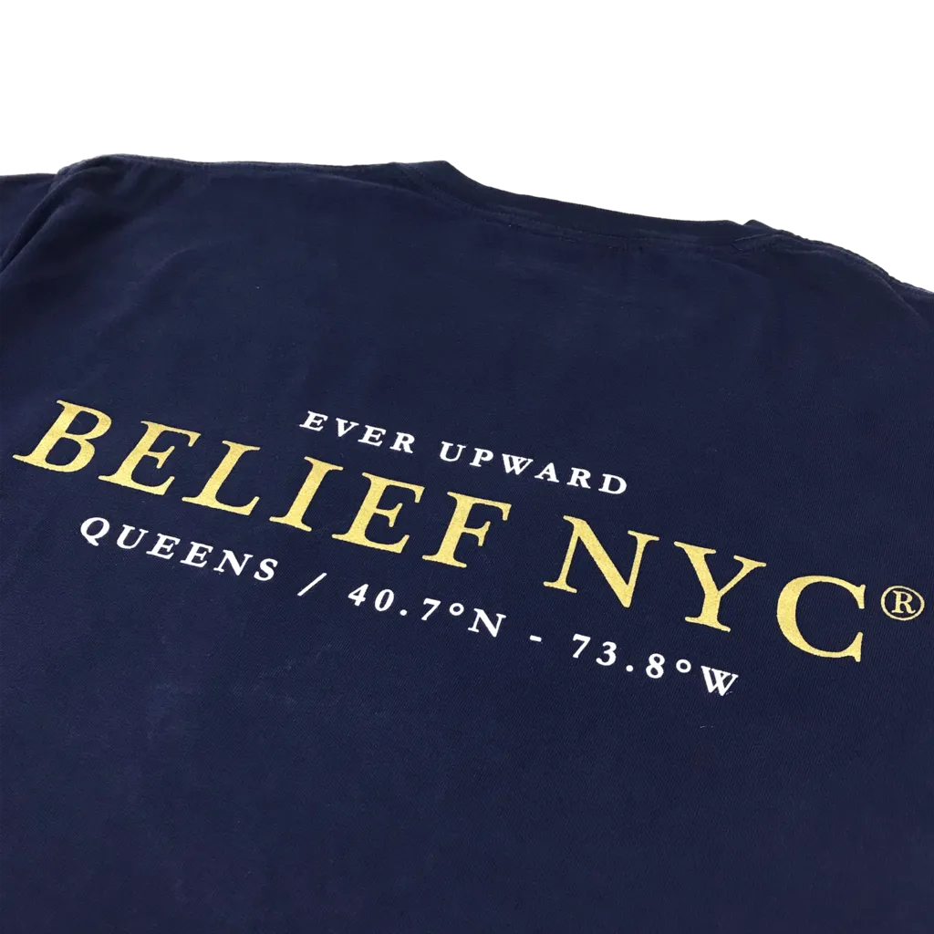 Belief NYC Compass Pocket S/S Tee Navy