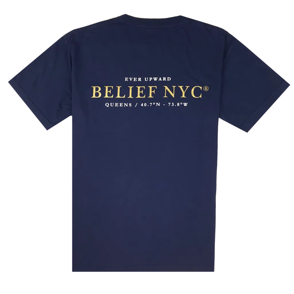 Belief NYC Compass Pocket S/S Tee Navy
