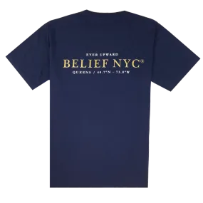 Belief NYC Compass Pocket S/S Tee Navy