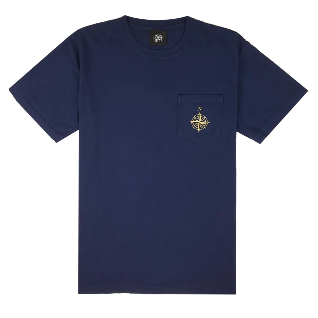 Belief NYC Compass Pocket S/S Tee Navy