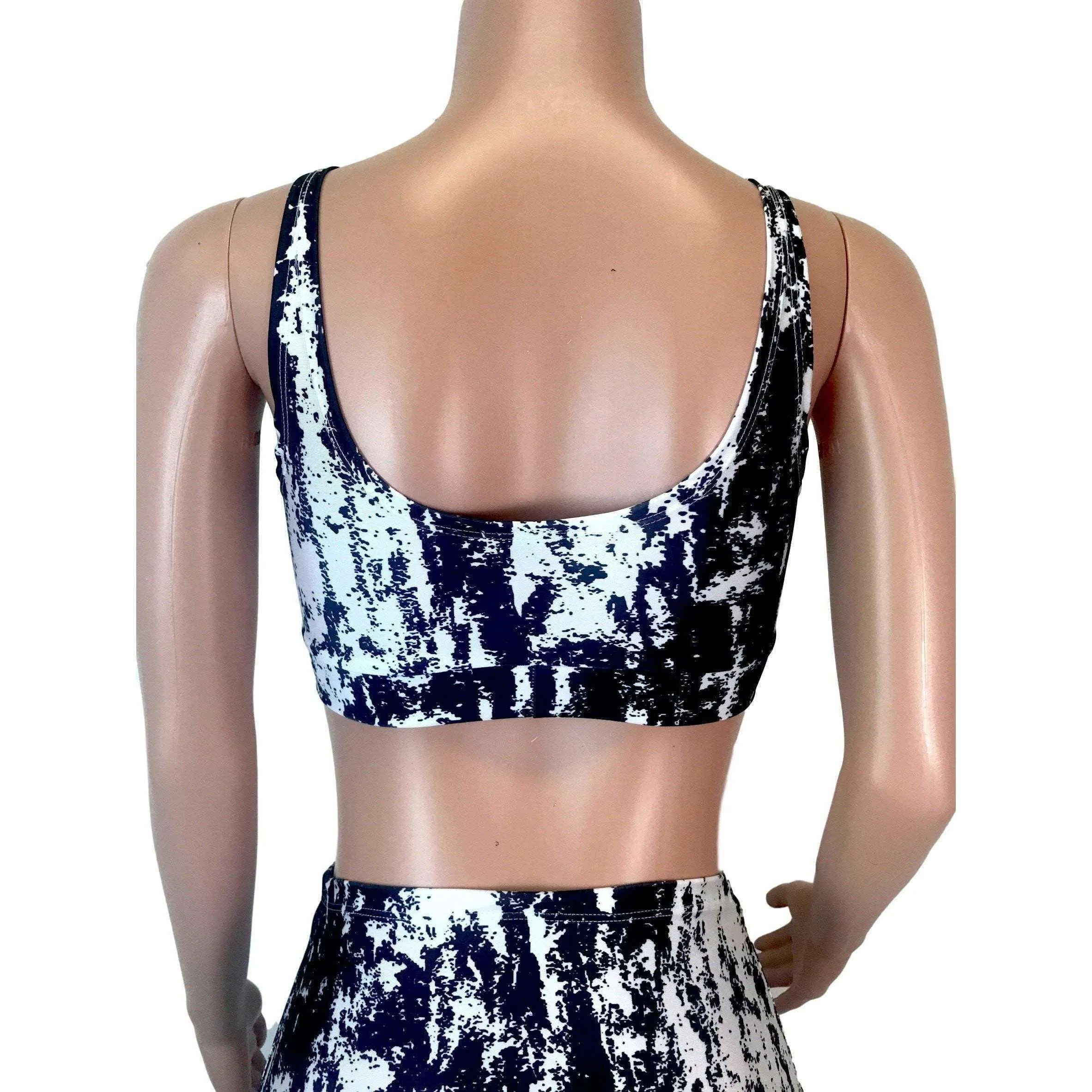 Black & White Spandex Bralette