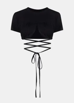 Black 'Le T-Shirt Baci' Top
