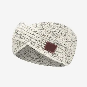 Black Speckled Criss-Cross Knit Headband