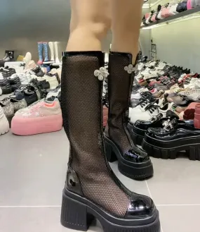 Breathable high sandals