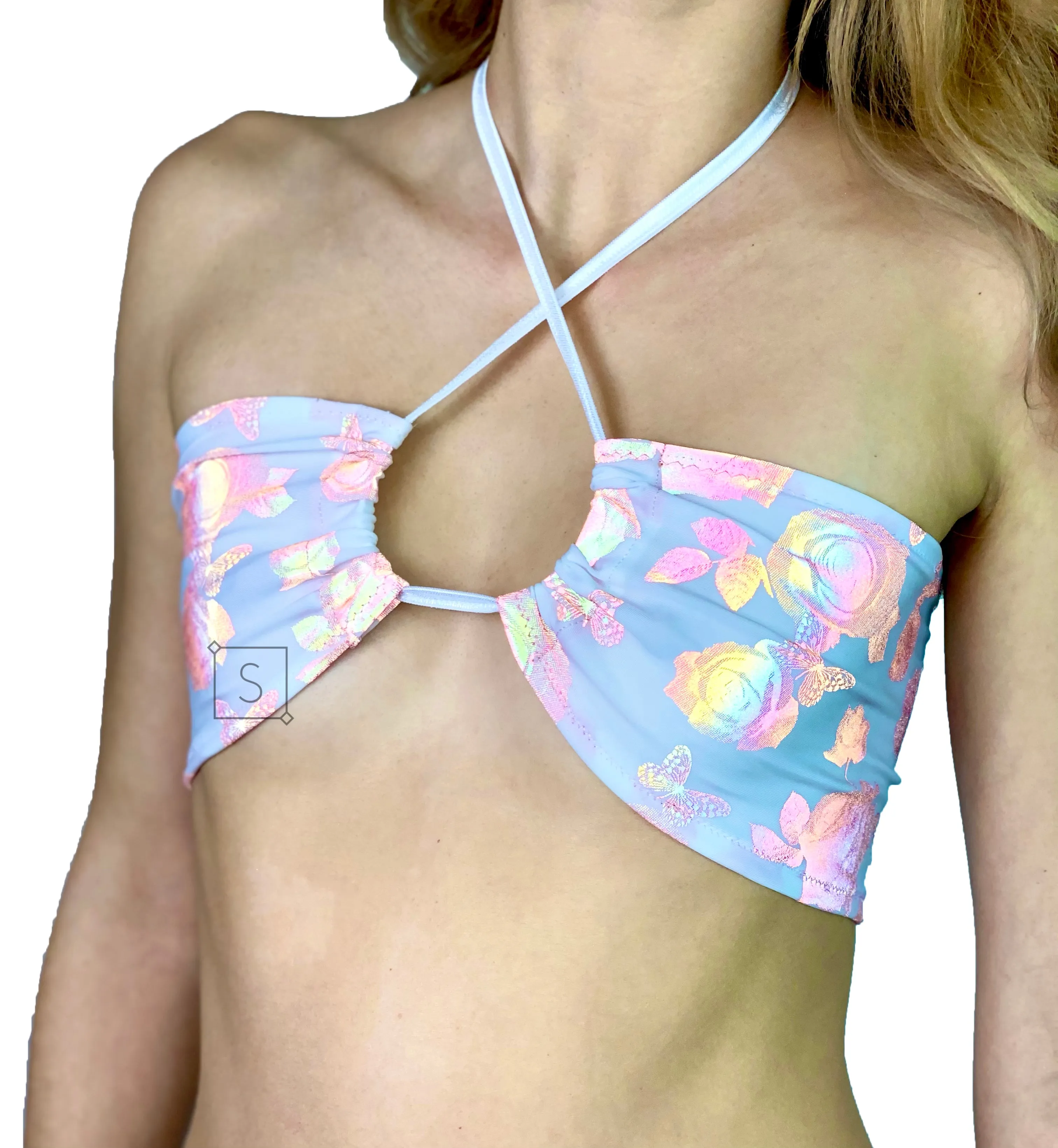 Butterfly Kissed Halter Bandaeu