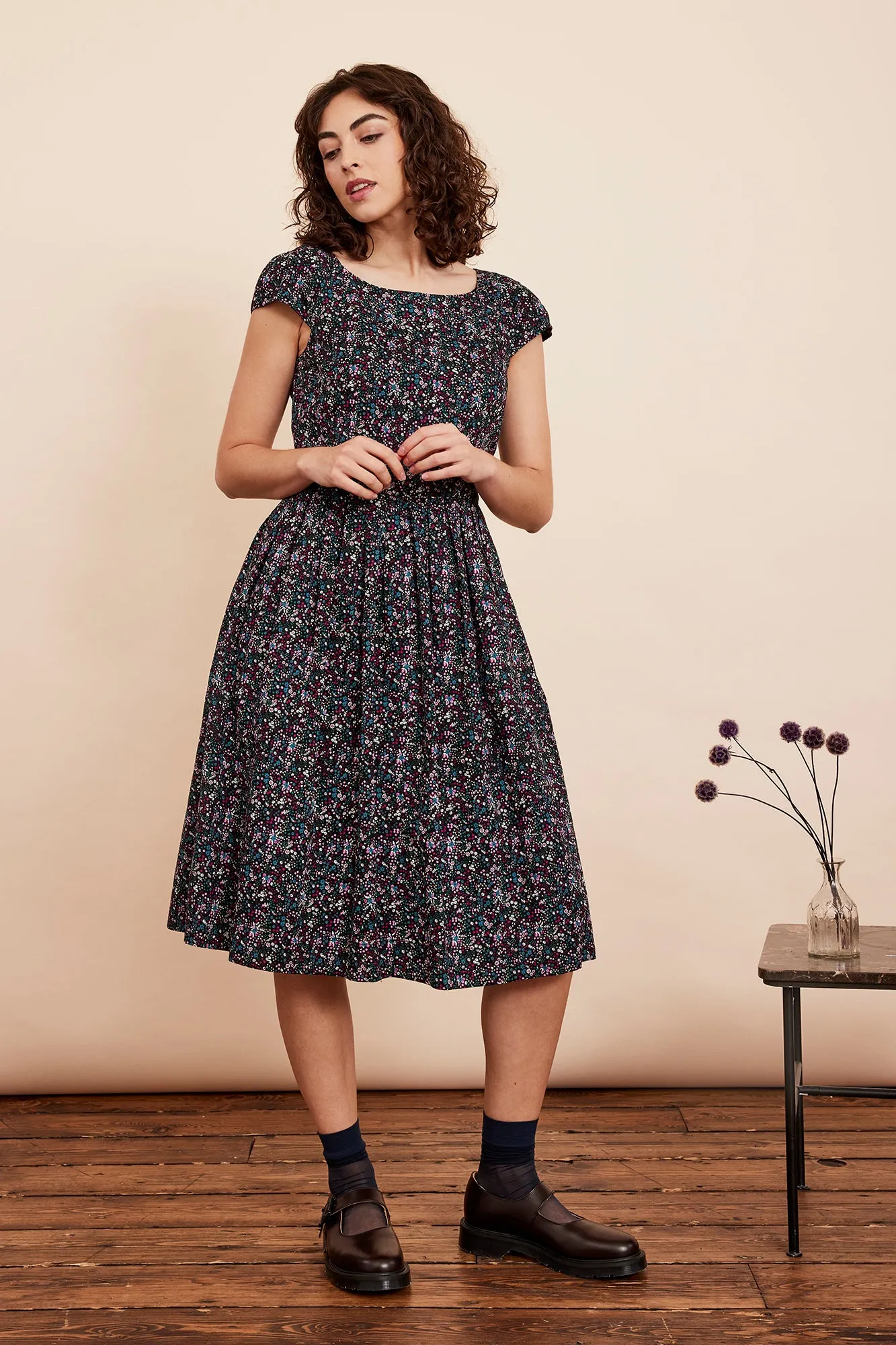 Claudia Midnight Ditsy Dress