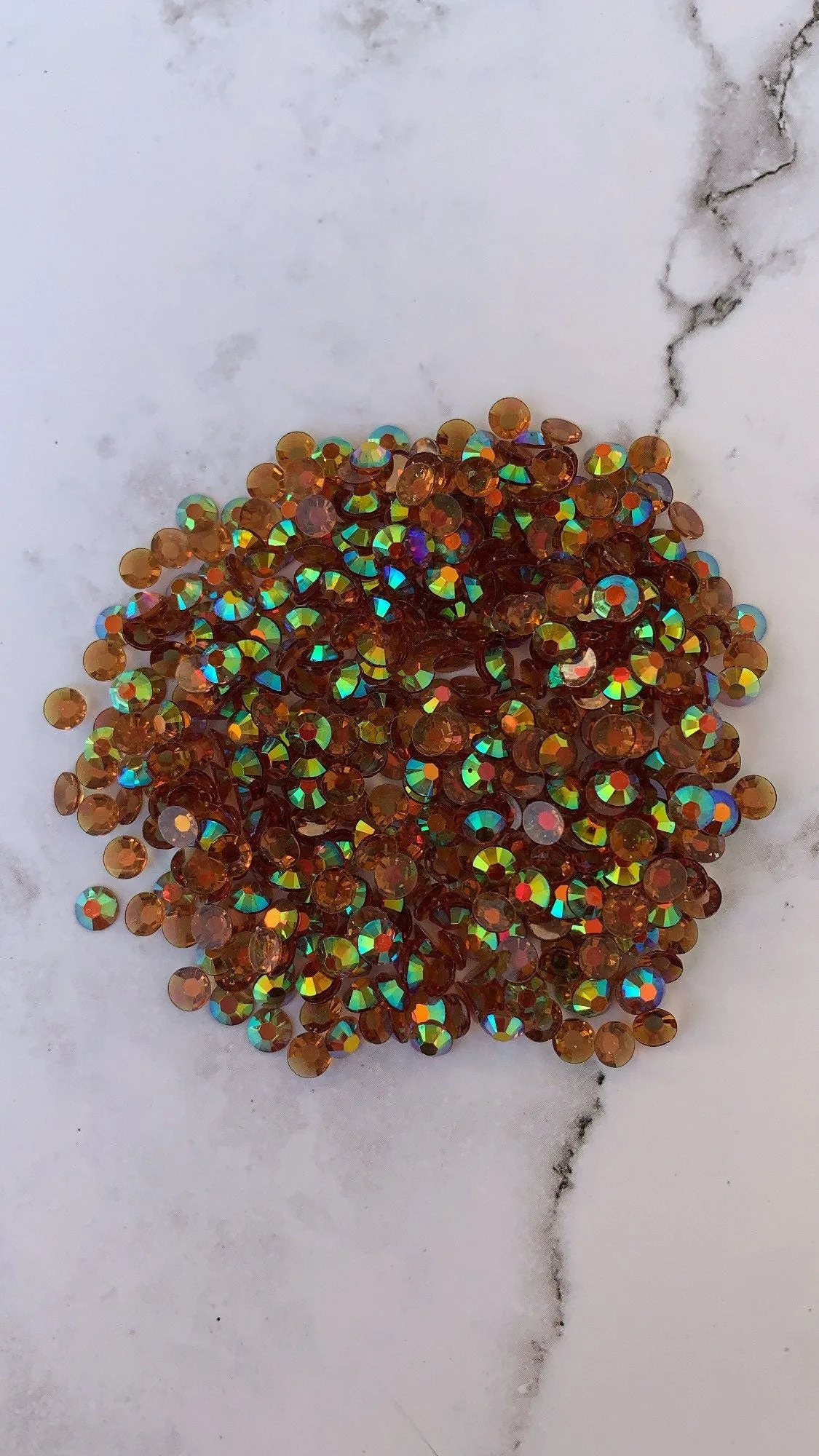 CLEAR COFFEE brown clear ab 5mm 4mm rhinestones beads
