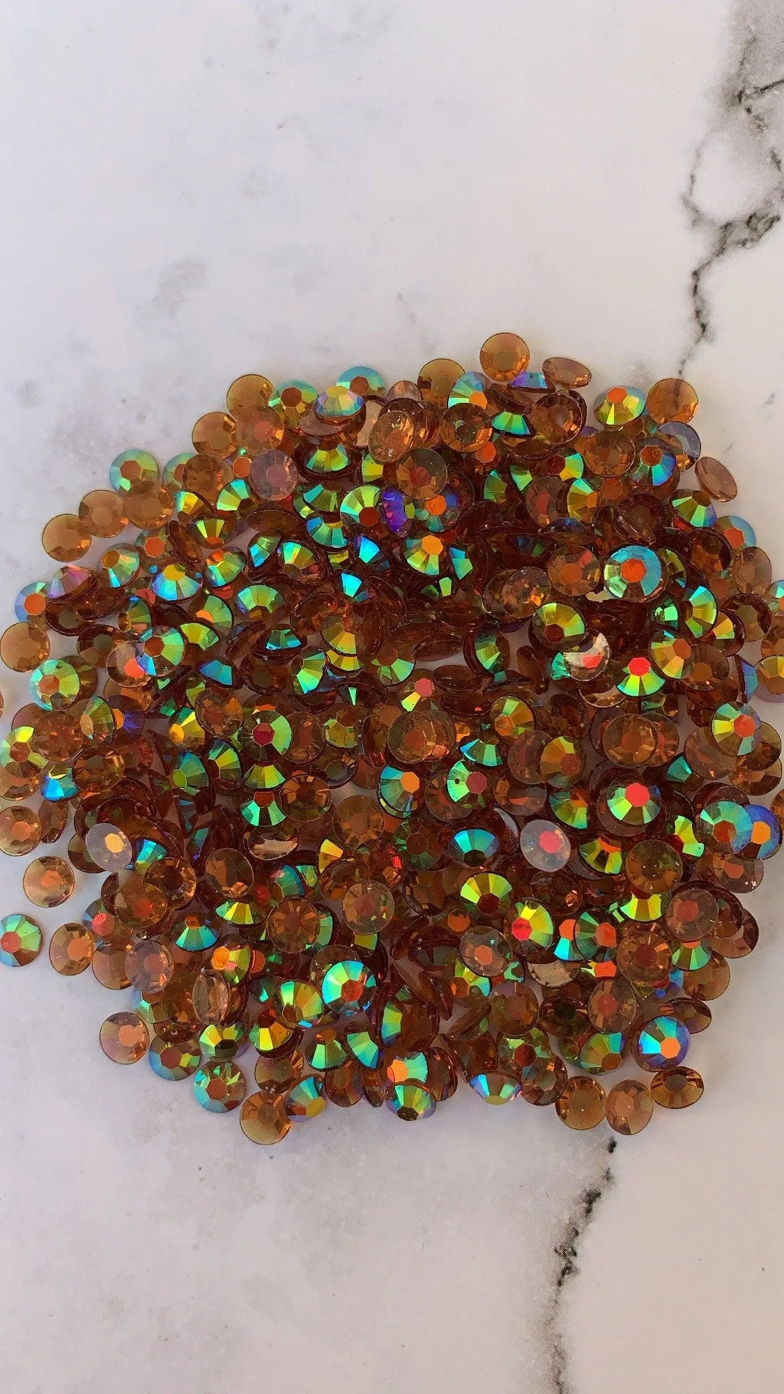 CLEAR COFFEE brown clear ab 5mm 4mm rhinestones beads