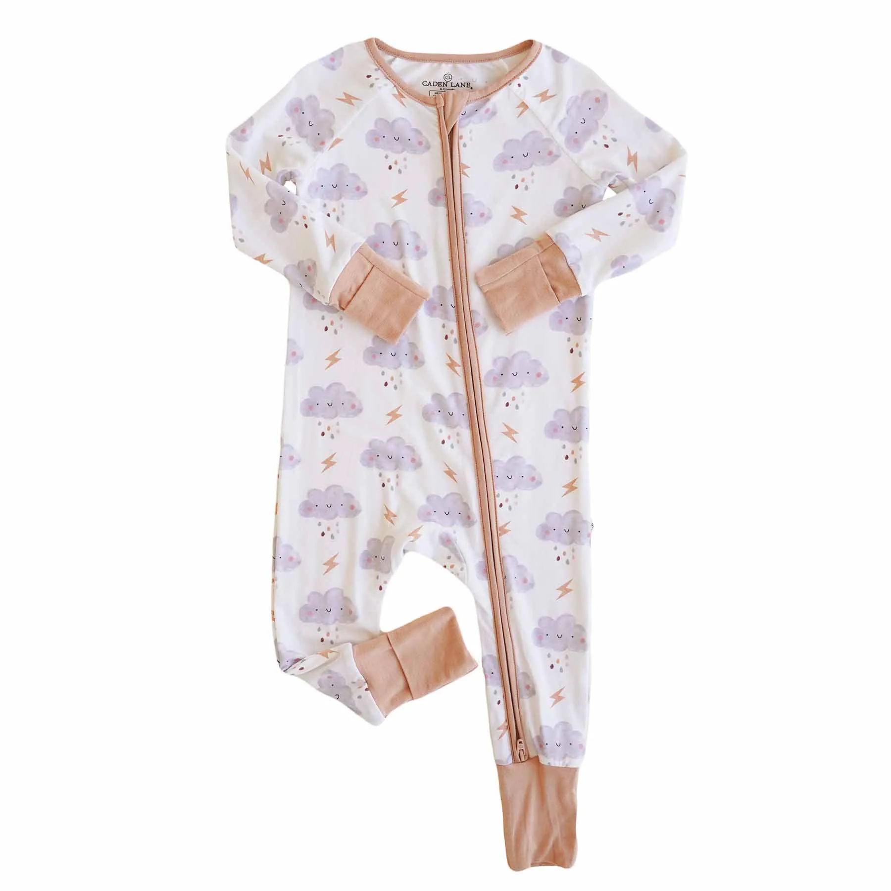 Cloudy Cuddles Convertible Zip Romper