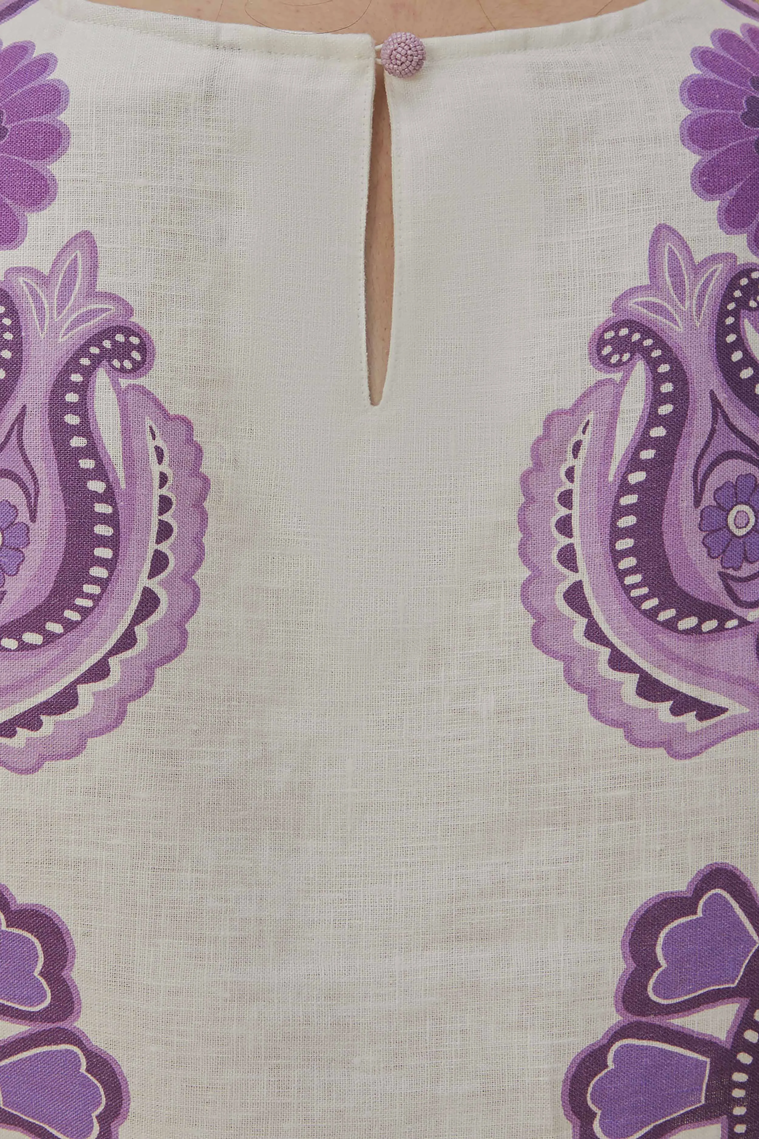 Color Festival Cream Euroflax™ Crop Blouse