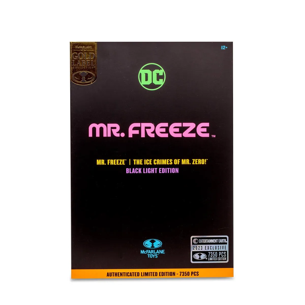DC Multiverse Mr. Freeze Black Light Gold Label 7" Inch Scale Action Figure - McFarlane Toys (Entertainment Earth Exclusive)
